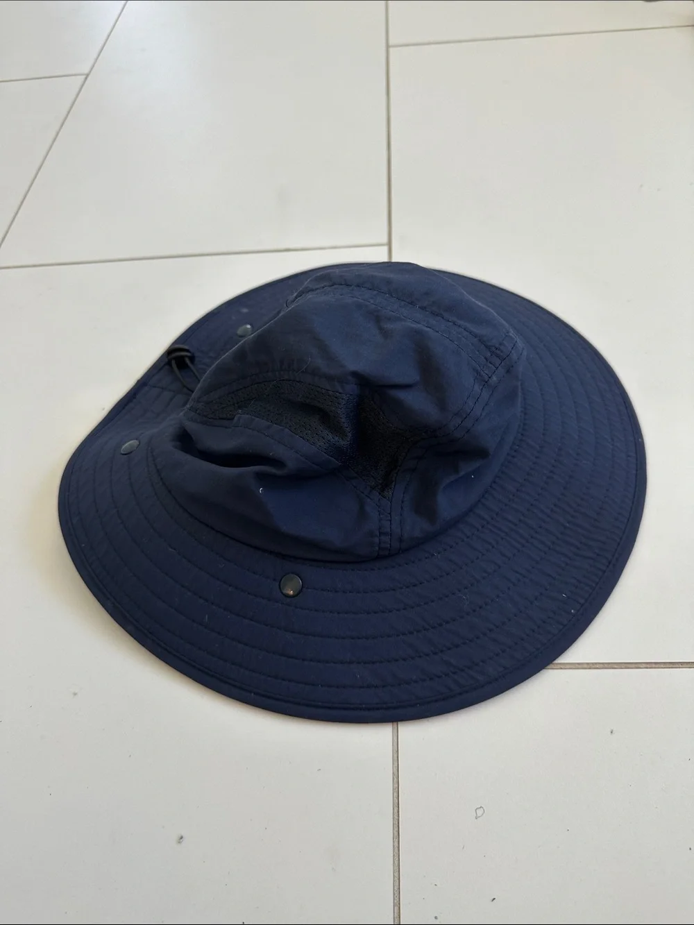 Wide Brim Navy Sun Hat boy 6-8Y